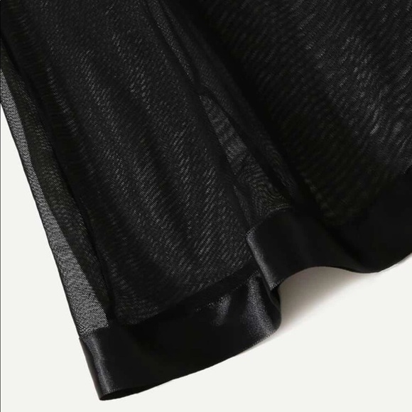 Red & Black Mesh Lace Slip Dress Thong Lingerie - Picture 7 of 7